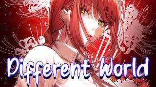 【Nightcore】- Different World (Lyrics) -  Alan Walker feat  Sofia Carson, K 391 \u0026 CORSAK