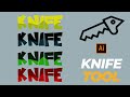 KNIFE TOOL TUTORIAL FOR BEGINNERS IN 1 MINUTE !! - ADOBE ILLUSTRATOR CC 2019