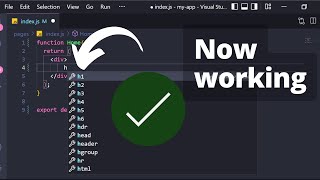 JSX or HTML autocompletion in Visual Studio Code | VS Code tips React | VS Code extensions