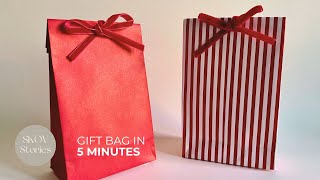 No need to buy birthday gift bag, I show you how to make your own from any A4 papers