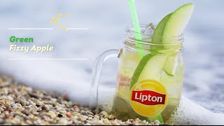 Green Fizzy Apple Cocktail with Lipton Ice Tea by Manolis Lykiardopoulos | #Refreshyourmood