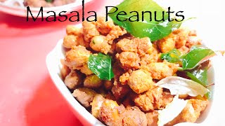 Recipe 32- Spicy Masala Peanuts recipe| Spicy Masala Kadalai recipe| Quick spicy teatime snack