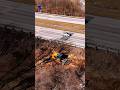 Clearing and mulching along I-70 #treework #forestry #heavyequipment #shorts