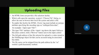 Unit IV (Upload file in Python)