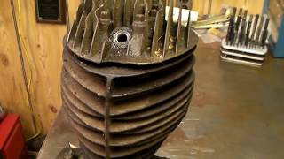 Allstate Puch 250 SGS Twingle teardown of junkyard engine. Part 1