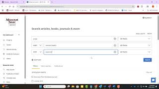 Discover@MSU Advanced Search