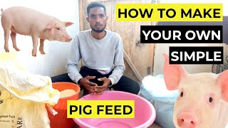 HOW To Make Your Own quality PIG FEED | 100x growth rate 💯. #pigs #pigfeed #pigfarmvideo #howtomake