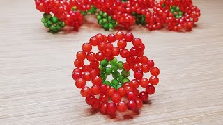 পুতি দিয়ে জবাফুল/Beaded chinarose flower