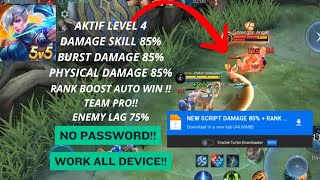 BEST COMBO 🤩!!! SCRIPT DAMAGE 85% LENGKAP DENGAN RANK BOOSTER AUTO WIN!!  #scriptdamagemlbb