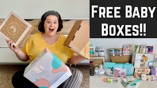 HOW TO GET FREE BABY STUFF! | Unboxing Free Baby Registry Boxes!