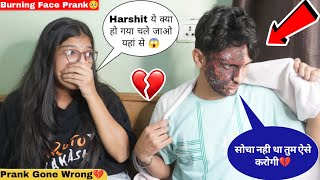 Burning Face Prank On Riya💔|| सोचा नहीं था एसा भी होगा 🥺😡|| The Harshit Vlogs