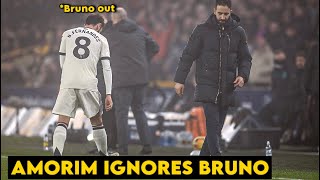 🎥CLIP: Ruben Amorim Ignored Bruno Fernandes After  Silly Red Card Against Wolves