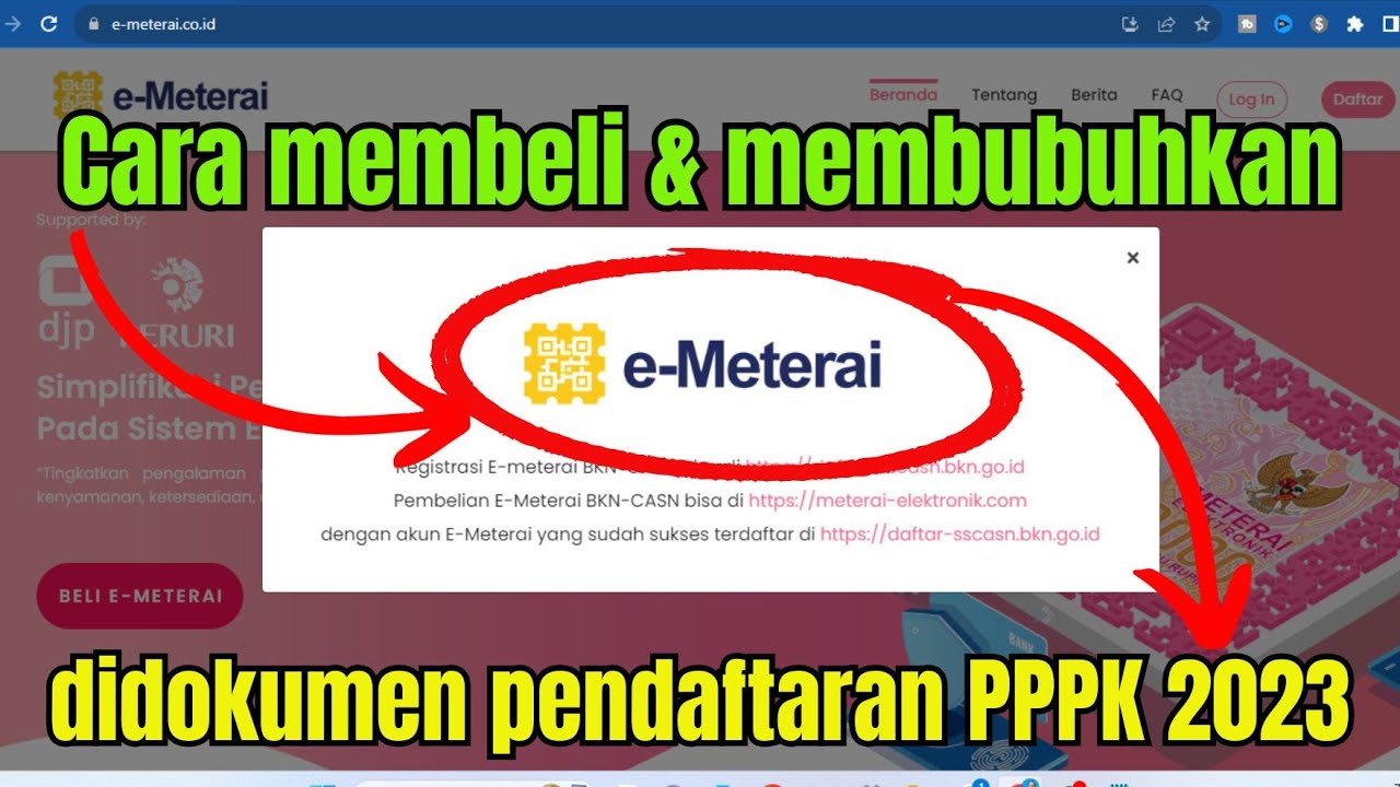 Praktek Panduan Pembubuhan Meterai Elektronik E-METERAI, 47% OFF