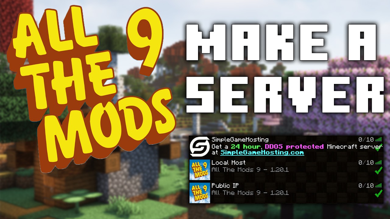 How To Make An All The Mods 9 Server (Play ATM9 With Friends!) - YouTube