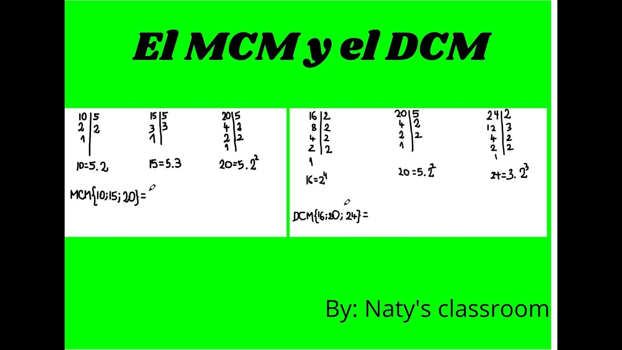 El MCM Y El DCM - YouTube