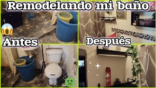 Remodelando mi baño 🚽nuevo baño✨poco presupuesto💰$500😱