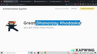 Coding Ninjas Back-end Skill Test Group- 2- Authentication System