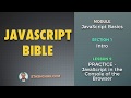 09: PRACTICE - JavaScript in the Console of the Browser (JAVASCRIPT BASICS - Intro)