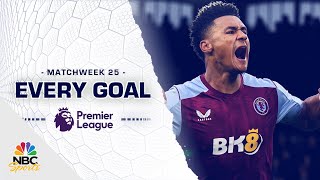 Every Premier League goal from Matchweek 25 (2023-24) | NBC Sports