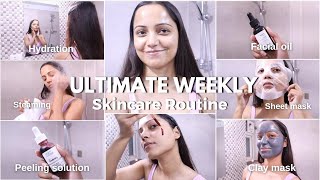 ULTIMATE: Weekly Skincare Routine | Masks, Scrubs, Hacks REVEALED | Gulguli Singh