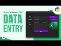 Create a Modern Data Entry Form in Python: CustomTkinter GUI Tutorial with Excel Integration