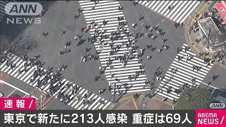 東京の新規感染者213人　重症者は69人(2021年2月24日)