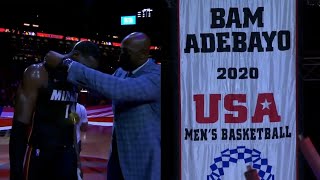 The MIAMI HEAT HONORING Bam Adebayo's gold medal in Tokyo 2020 Olympics | Bam say MISSION ACCOMPLISH