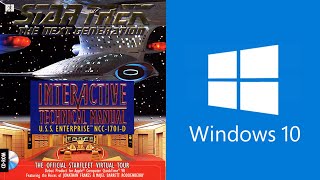 Star Trek TNG Interactive Technical Manual CD-ROM on Windows 10 (Virtual Machine Win 95)