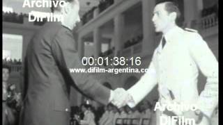 Jorge Rafael Videla en ceremonia del Colegio Militar 1977