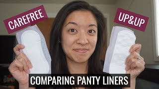 CAREFREE PANTY LINERS VS. UP\u0026UP PANTY LINERS | REVIEW