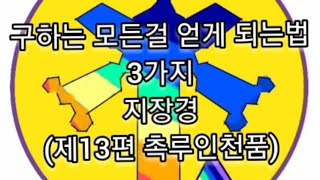 구하는 모든걸 얻게 되는법 3가지 지장경 제13편 촉루인천품