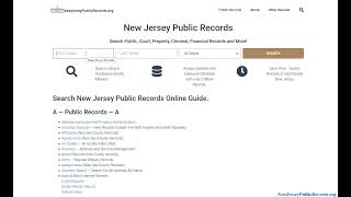 New Jersey Public Records (Search Criminal, Court, And Others Online).