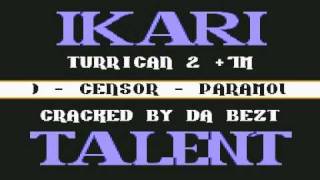 8bit C64 cracktro - IKARI + TALENT (Turrican II gamecrack)