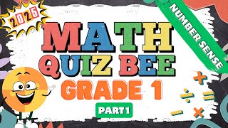 2025 Math Quiz Bee for Grade 1 | Quiz 1 | Number Sense | Quiz by brainYs