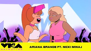 Ariana Grande & Nicki Minaj Rock “Side to Side” In Their 2016 VMAs Performance Animation | MTV