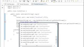 Java programming part 49 Java Sockets 2 : DataInputStream DataOutputStream