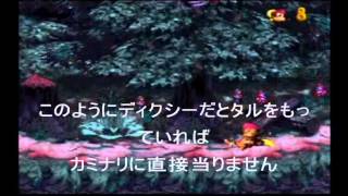 ドンキーコング３　ディンキーで１０５％　7面カオスのかくれが　カミナリに気をつけろ