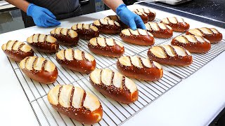 하루 50개 한정판매! 산딸기 프레첼, 만화에 나오는 빵 / milk bread - homemade raspberry pretzel bread