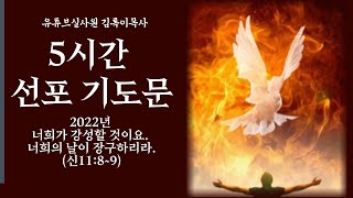 5시간 반복 2022년 선포기도 #2022년 #선포기도문 #기도문 #기도 #5시간 #그레이스힐링교회 #유튜브실사원 #그레이스힐링TV #김록이목사3TV