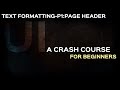 Semantic UI Text formatting tutorial- Part1-Page Header Classes