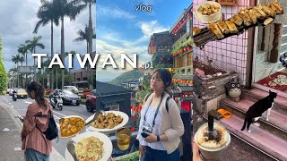 VLOG | 대만 4박5일 ep1 | 여행 브이로그 | 6월, 7월 대만 날씨 | 가성비 호텔 추천 | 대만 찐맛집 | 예스폭지 | 지우펀 포토스팟 | 라오허제 먹거리 추천