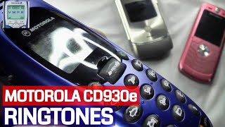 Motorola CD930 Mobile Phone Ringtones + Startup. 62 Seconds of Side by Side Ringtones