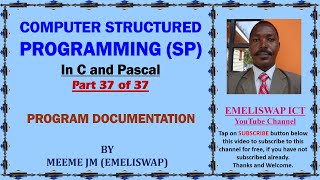 Computer Structured Programming In C and Pascal (Part 37 of 37) | Program Documentation
