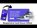 CSS Responsive Card Hover Effects | Nike Card Using Html And CSS