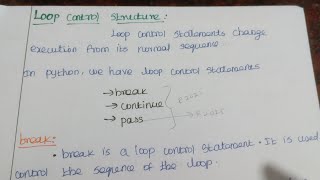 Break, continue,pass statement in python tamil | loop control structure in tamil