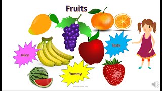 UKG | LKG Lesson1| how to teach Fruits to kids | Preschool kids | teach fruits to kids in easy way
