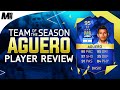 FIFA 16 TOTS AGUERO REVIEW (95) FIFA 16 Ultimate Team Player Review + In Game Stats