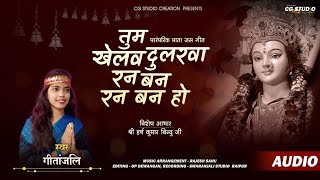 तुम खेलव दुलरवा रन बन हो CG navratri geet || new mata jass geet || पारंपरिक जस गीत || miss gitanjali