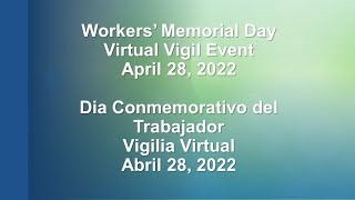 2022 Workers' Memorial Day Virtual Event