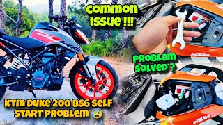 Ktm Duke 200 bs6 self start problem 😰 || Common issue || @anuraghp19